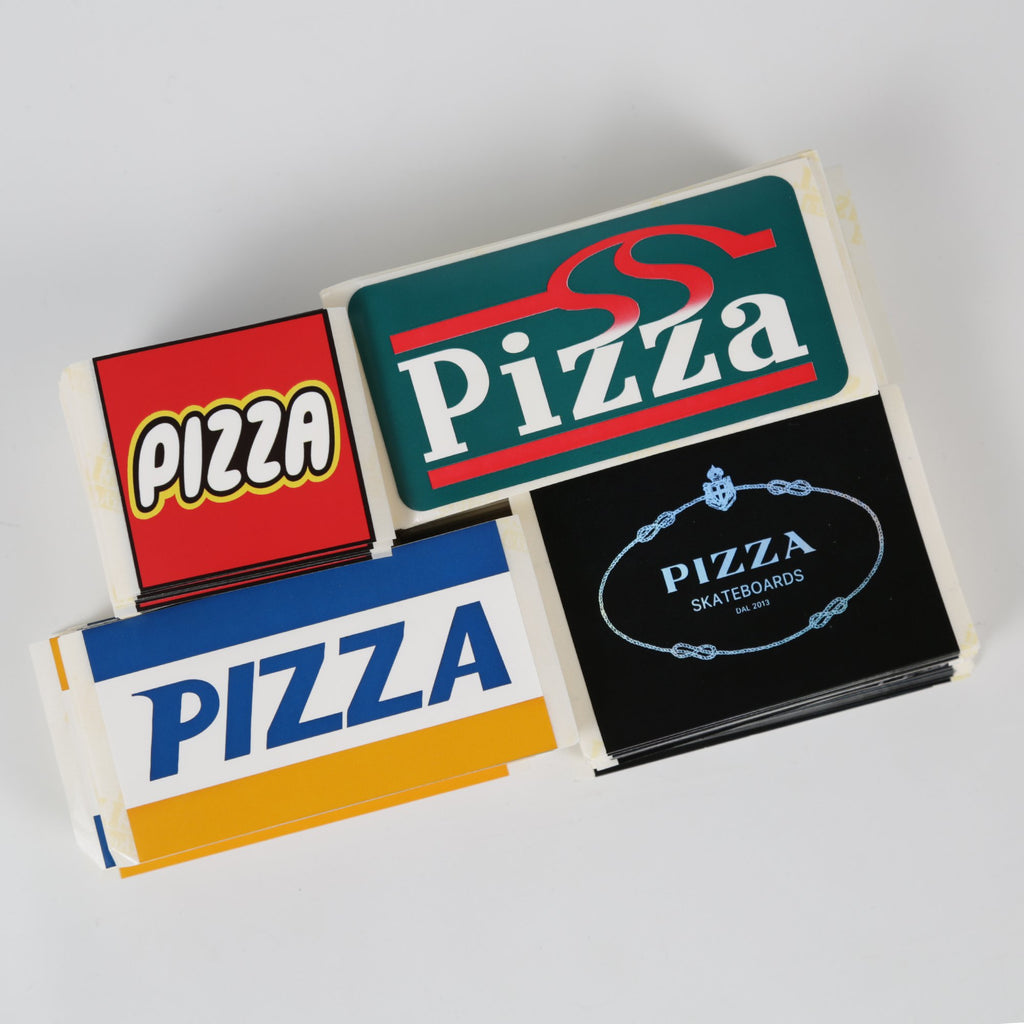 Pizza Box Logo Stickers