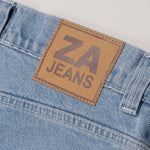 Blau gewaschene Za-Jeans